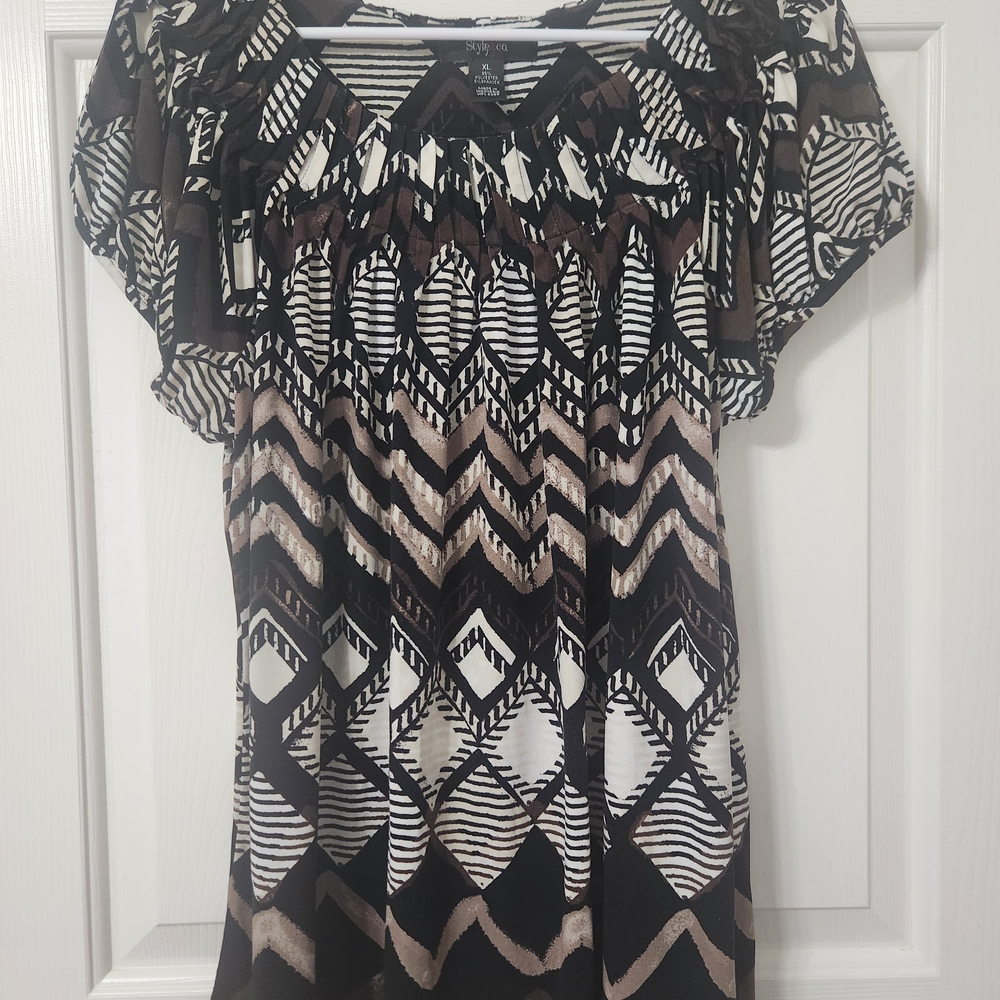 Style & Co. Women's Pleated Top - Size XL